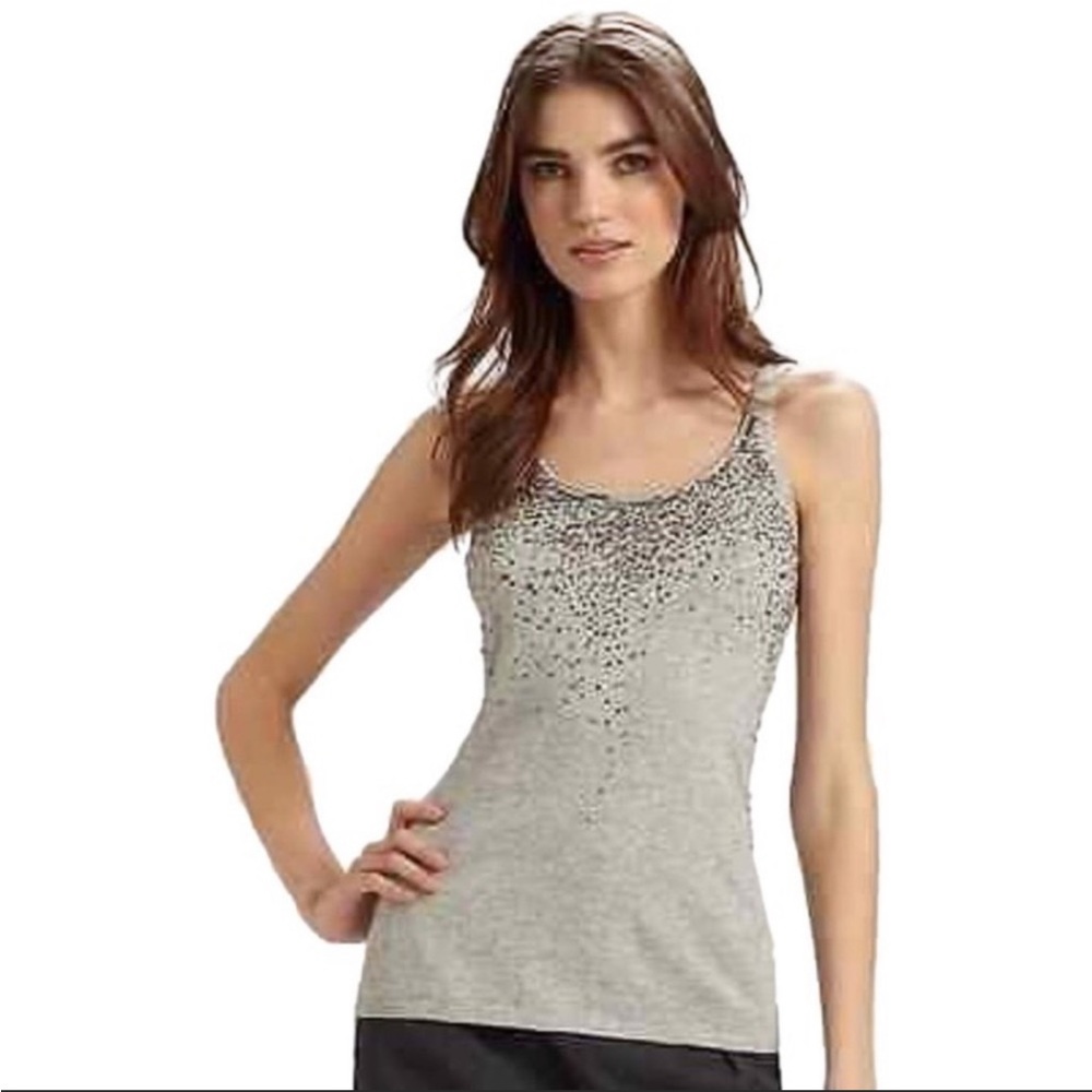 Eileen Fisher Silver Organic Cotton Cashmere Tank - XL